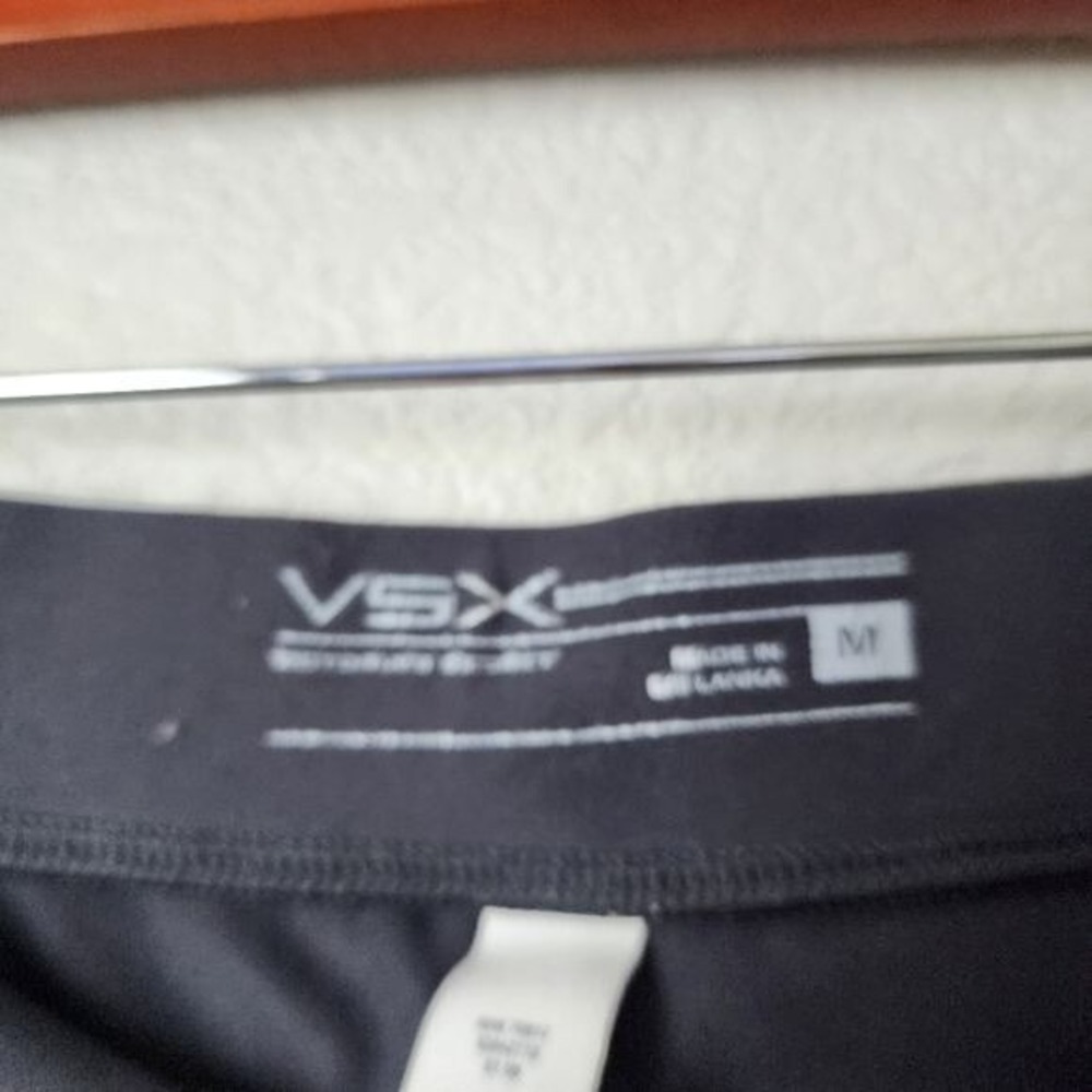 VICTORIAS SECRET VSX Y2K Grey Stretch Flare Pants Logo Booty Pull On M - Picture 6 of 8